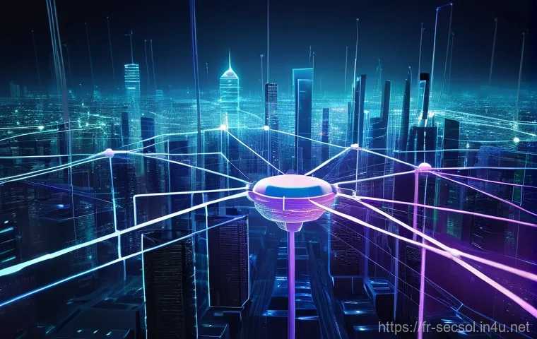 보안 컨설턴트를 위한 네트워크 보안 기본 - **Prompt Title: Futuristic Network Defense System**
    **Description:** A vibrant, high-tech visual...